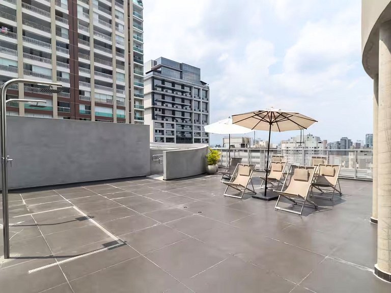 Studio moderno no VN Frei Caneca perto da Paulista